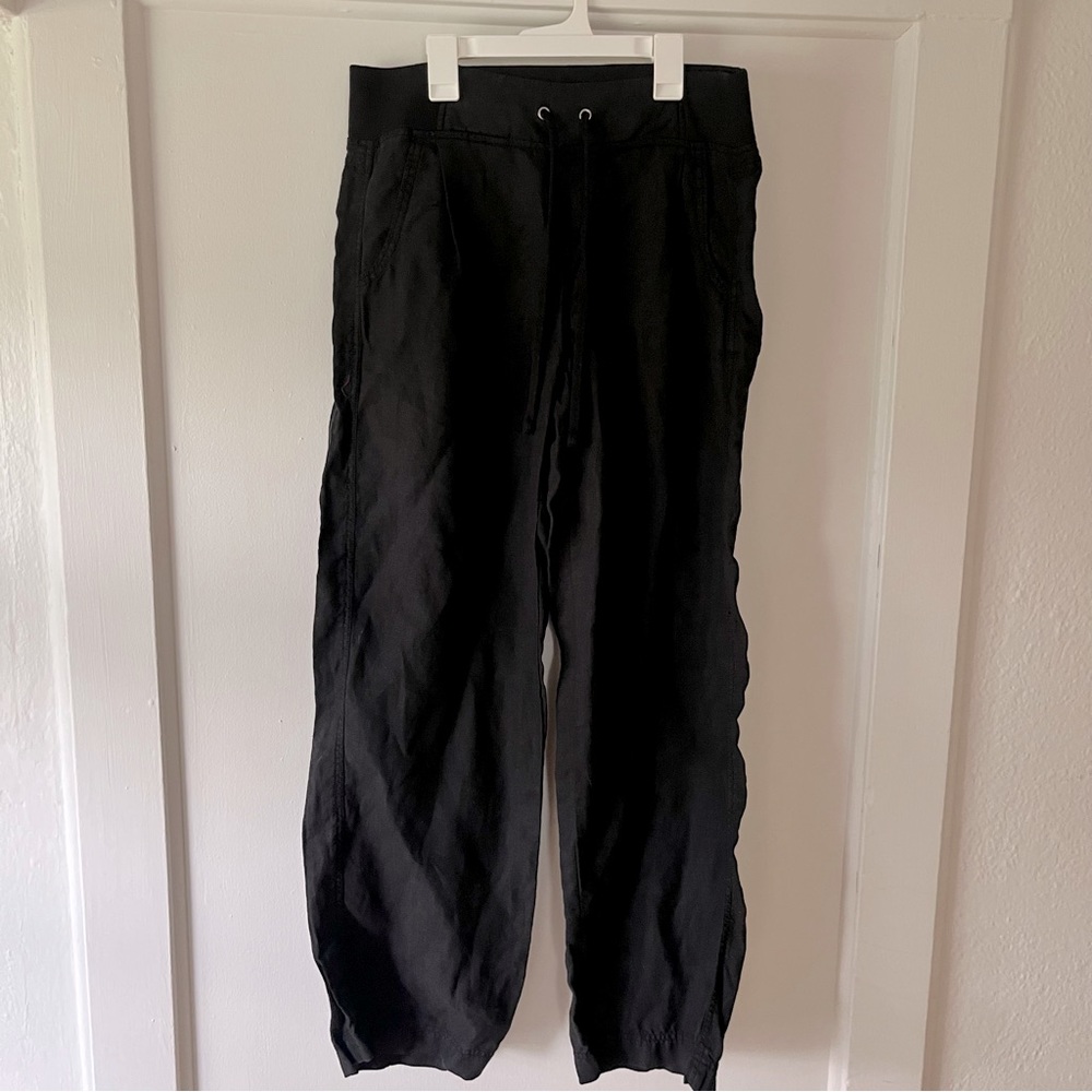 Athleta Linen Reverie black pants size 10